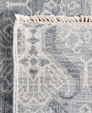 Traditional Floral Wool Hand Knotted Gray Area Rug 7' 10" x 10' 2"