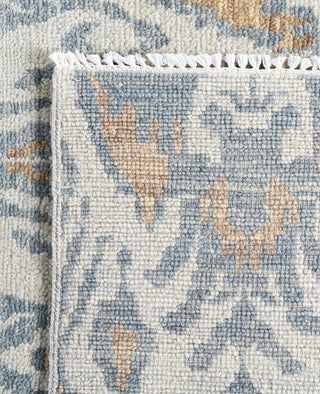 Traditional Floral Wool Hand Knotted Beige Area Rug 7' 10" x 10' 4"