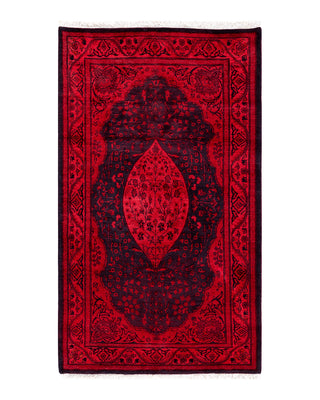 Modern Fine Vibrance Red Area Rug 3' 2" x 5' 5"