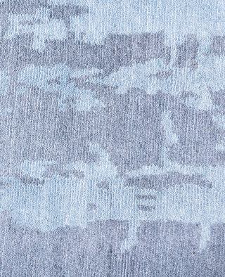 Contemporary Abstarct Silk Hand Knotted Gray Area Rug 8' 1" x 9' 10"