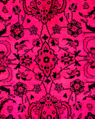 Contemporary Hand-Knotted Overdyed Pink Area Rug 3' 1" x 5' 1"