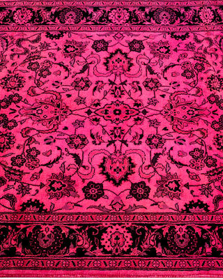 Contemporary Hand-Knotted Overdyed Pink Area Rug 3' 1" x 5' 1"