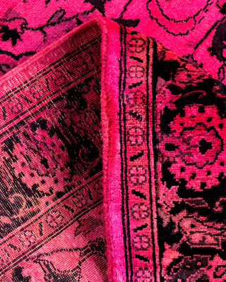 Contemporary Hand-Knotted Overdyed Pink Area Rug 3' 1" x 5' 1"