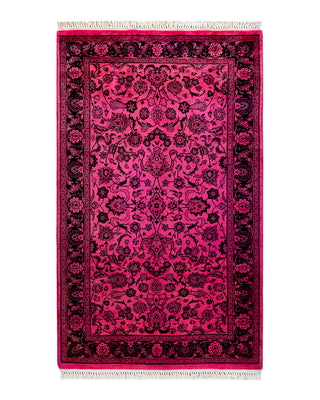 Modern Fine Vibrance Pink Area Rug 3' 1" x 5' 1"