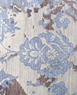 Traditional Abstarct Wool, Silk Hand Knotted Gray Area Rug 8' 4" x 10' 3"