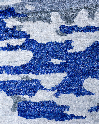 Traditional Ikat Hand Knotted Abstract Silk Beige Area Rug 9' 2" x 12' 0"