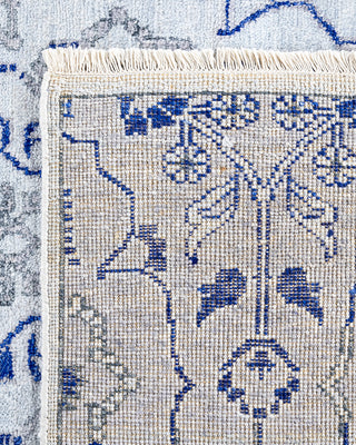 Contemporary Modern Hand Knotted Floral Silk Beige Area Rug 9' 0" x 12' 4"