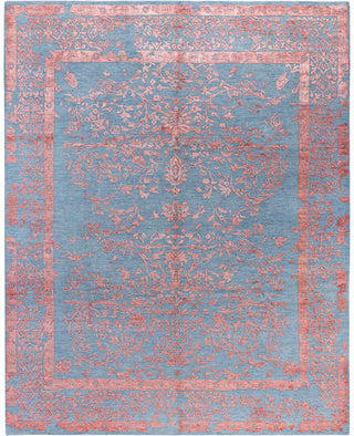 Traditional Abstarct Wool, Silk Hand Knotted Gray Area Rug 8' 3" x 10' 2"