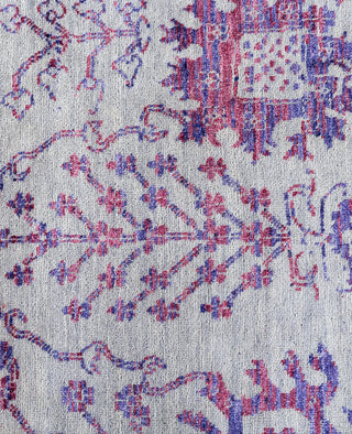 Traditional Abstarct Wool, Silk Hand Knotted Gray Area Rug 8' 1" x 10' 3"