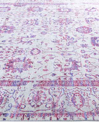 Traditional Abstarct Wool, Silk Hand Knotted Gray Area Rug 8' 1" x 10' 3"