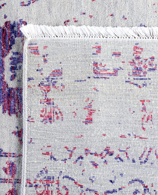 Traditional Abstarct Wool, Silk Hand Knotted Gray Area Rug 8' 1" x 10' 3"