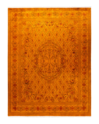 Modern Fine Vibrance Orange Area Rug 8' 0" x 10' 5"