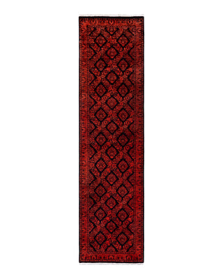 Modern Fine Vibrance Red Runner 2' 7" x 10' 2"