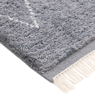 Shaggy Moroccan Hand-Knotted Bohemian Area Rug