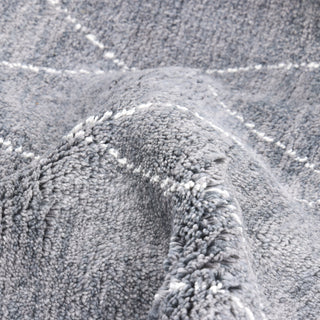 Shaggy Moroccan Hand-Knotted Bohemian Area Rug