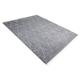 Shaggy Moroccan Hand-Knotted Bohemian Area Rug