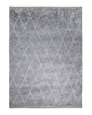 Shaggy Moroccan Hand-Knotted Bohemian Area Rug