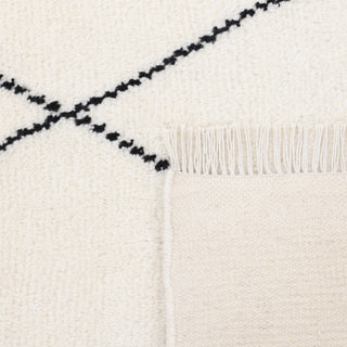 Shaggy Moroccan Hand-Knotted Bohemian Area Rug