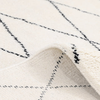 Shaggy Moroccan Hand-Knotted Bohemian Area Rug