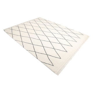 Shaggy Moroccan Hand-Knotted Bohemian Area Rug