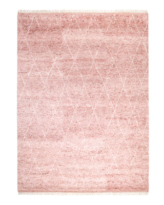Shaggy Moroccan Hand-Knotted Bohemian Area Rug