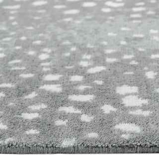 Louis Hand Knotted Contemporary Modern Animal Print Wool Black Area Rug