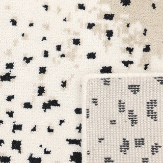 Louis Hand Knotted Contemporary Modern Animal Print Wool Black Area Rug