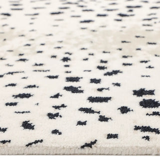 Louis Hand Knotted Contemporary Modern Animal Print Wool Black Area Rug