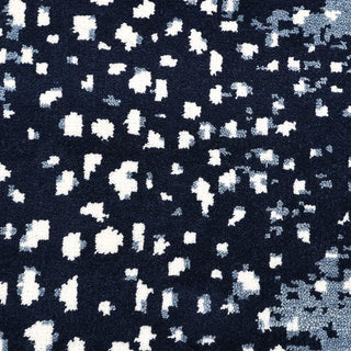 Louis Hand Knotted Contemporary Modern Animal Print Wool Black Area Rug