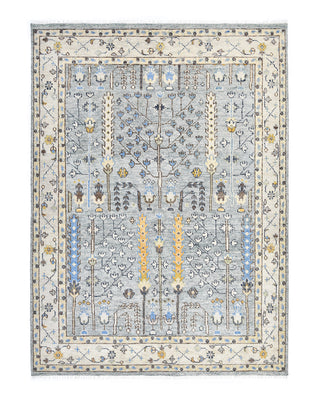 Sydney Hand Knotted Modern - Contemporary Gray Area Rug