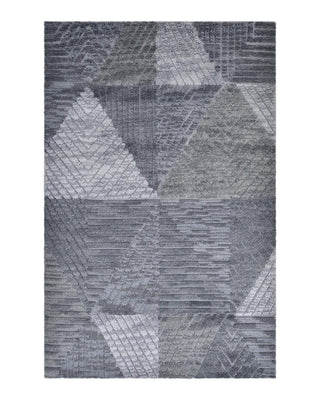 Erie Hand Knotted Modern Contemporary Solid Gray Area Rug - Solo Rugs