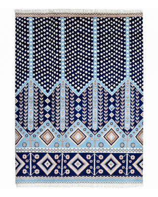 Hudson Hand Knotted Contemporary Modern Area Rug