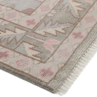 Utica Hand Knotted Modern - Contemporary Gray Area Rug