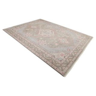 Utica Hand Knotted Modern - Contemporary Gray Area Rug