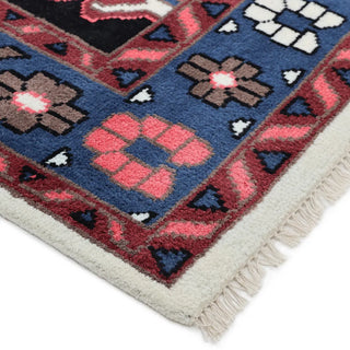 Gobi Hand Knotted Boho Ivory Area Rug