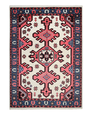 Gobi Hand Knotted Boho Ivory Area Rug