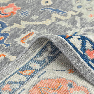 Hollis Hand Knotted Contemporary Transitional Light Gray Area Rug