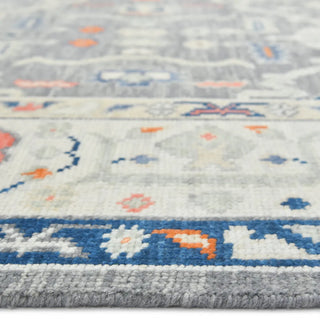 Hollis Hand Knotted Contemporary Transitional Light Gray Area Rug