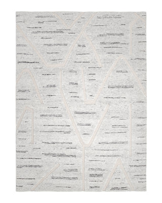 Chelsea Hand Knotted Contemporary Modern Light Gray Area Rug