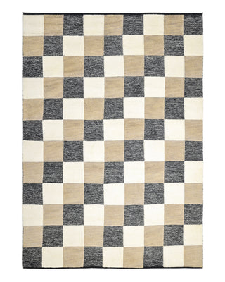 Livingston Hand Knotted Contemporary Modern Brown Area Rug