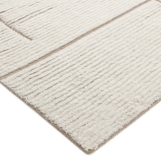 Norwich Hand Knotted Modern - Contemporary Ivory Area Rug