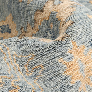 Lagos Contemporary Floral Handmade Wool/Cotton Area Rug