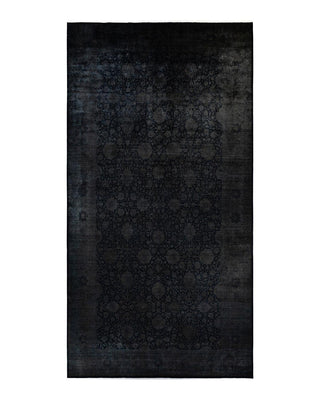 Fine Vibrance, One-of-a-Kind Hand-Knotted Area Rug - Black, 10' 0" x 19' 4" - Solo Rugs