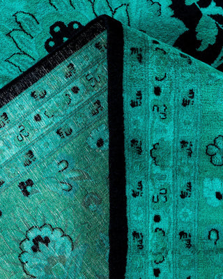 Fine Vibrance, One-of-a-Kind Hand-Knotted Area Rug - Black, 9' 0" x 12' 1" - Solo Rugs