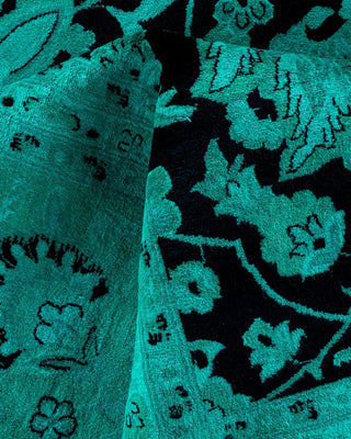 Fine Vibrance, One-of-a-Kind Hand-Knotted Area Rug - Black, 9' 0" x 12' 1" - Solo Rugs