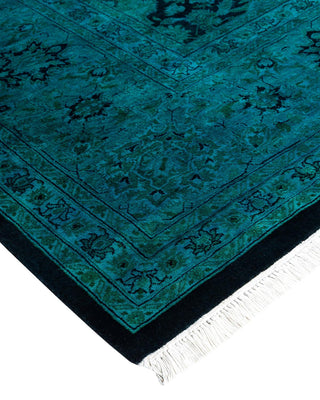 Fine Vibrance, One-of-a-Kind Hand-Knotted Area Rug - Black, 9' 2" x 12' 0" - Solo Rugs