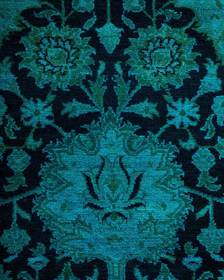 Fine Vibrance, One-of-a-Kind Hand-Knotted Area Rug - Black, 9' 2" x 12' 0" - Solo Rugs