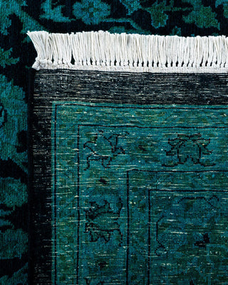 Fine Vibrance, One-of-a-Kind Hand-Knotted Area Rug - Black, 9' 2" x 12' 0" - Solo Rugs