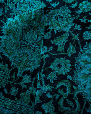 Fine Vibrance, One-of-a-Kind Hand-Knotted Area Rug - Black, 9' 2" x 12' 0" - Solo Rugs