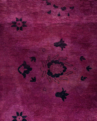 Fine Vibrance, One-of-a-Kind Hand-Knotted Area Rug - Black, 9' 2" x 12' 1" - Solo Rugs